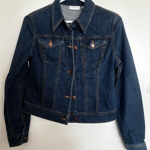 New York & Company Blue Denim Jacket